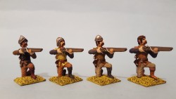 militia arquebusiers kneeling firing